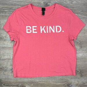 Wild Fable Be Kind Short Sleeve Tee Primrose Pink size Medium